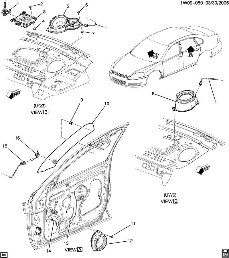 20062014 Chevy Impala Front Door Speaker ACDelco Bose 6.5" New OEM 10338536 eBay