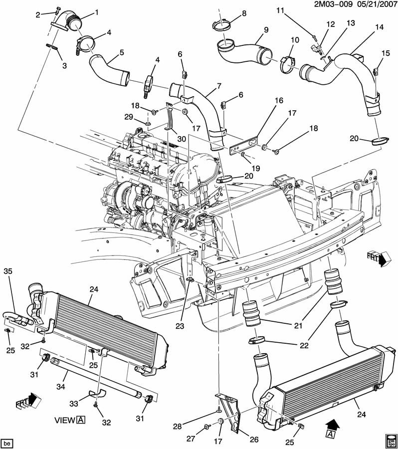 20072010 Pontiac Solstice Saturn Sky Turbo Intercooler Hard Pipe Plumbing Factory OEM Parts