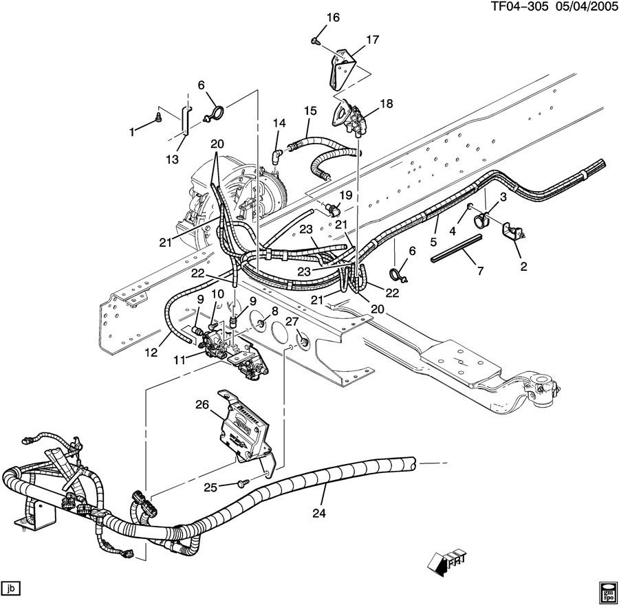 07-09 GMC Topkick/Chevy Kodiak Electronic Air Brake ... gmc topkick 5500 wiring diagrams 