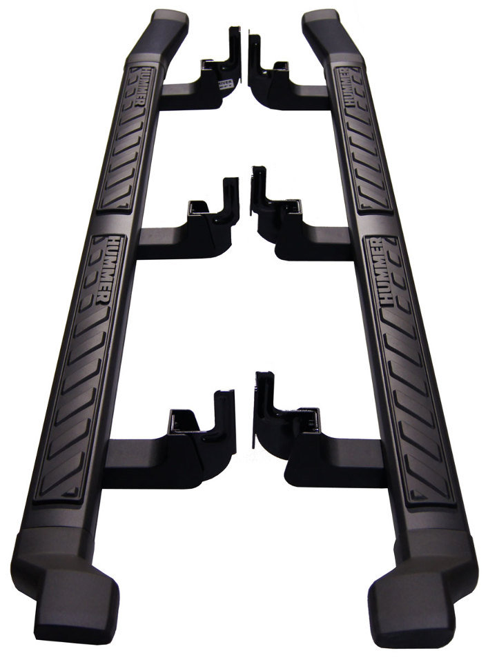 20092010 Hummer H3T Side Step Running Boards Nerf Bars Black Pair New