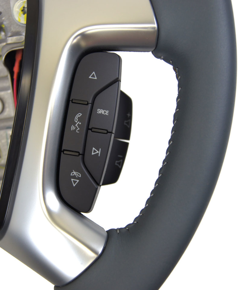 20132016 GMC Acadia Steering Wheel Dark Titanium Leather New OEM