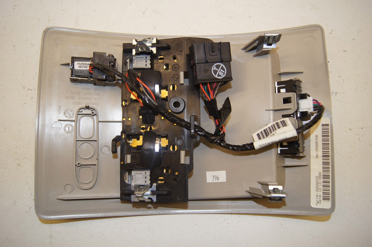 2009 Hummer H2 Overhead Light Sunroof Switch Console Factory OEM Parts