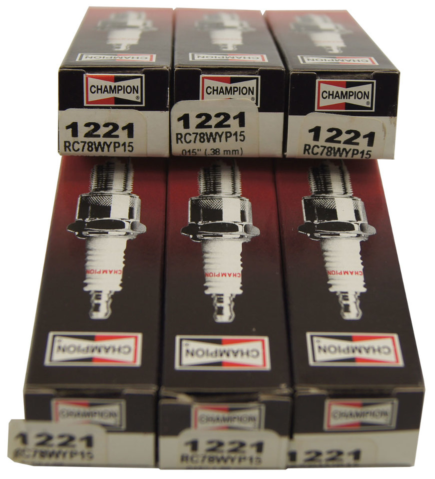 Champion Copper Plus Industrial Spark Plug Box Of 6 New Old Stock RC78WYP151221 Factory OEM Parts