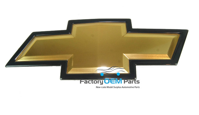 Chrome Black Front Only Bowtie Emblems 2014-2015 Silverado Sierra