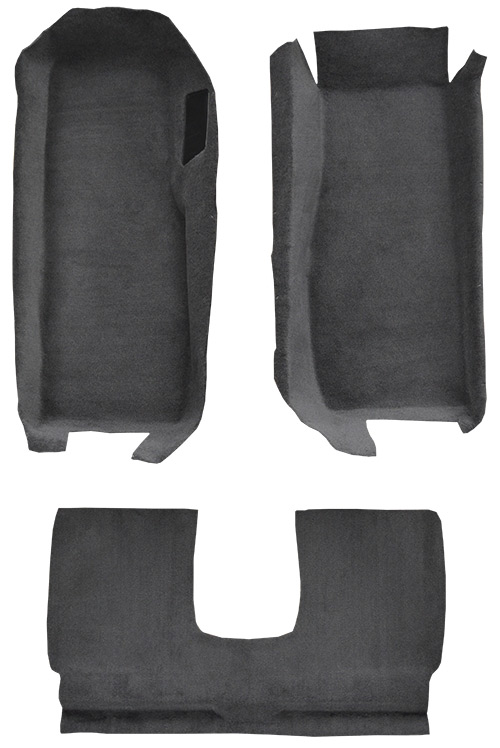 2005-2013 Corvette Carpet Replacement - Cutpile - Mass Back | Fits: Coupe, Front with Riser
