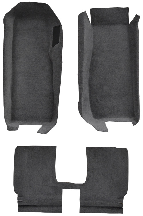 2005-2013 Corvette Carpet Replacement - Cutpile - Mass Back | Fits: Convertible, Front with Riser