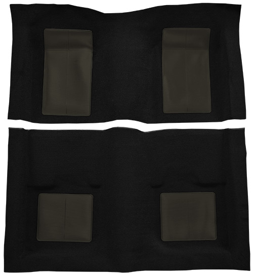 1969 Ford Mustang Carpet Replacement - Nylon - Complete | Fits: Fastback, Mach I with 4 Gray Inserts