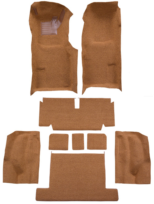 1971-1975 Corvette C3 Carpet Replacement - Loop - Complete | Fits: Coupe, Auto, Complete with Pad