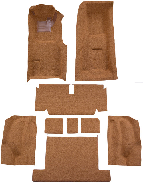 1971-1975 Corvette C3 Carpet Replacement - Loop - Complete | Fits: Coupe, 4spd, Complete with Pad