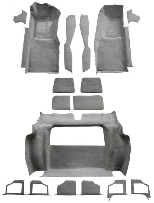 1979 Corvette C3 Carpet Replacement - Cutpile - Complete | Fits: with 2 Compt Doors, Complete without Door Panels