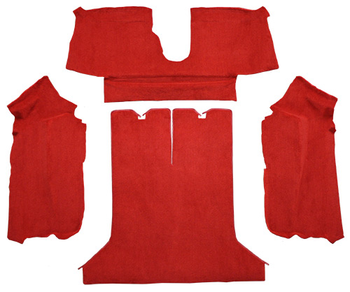 1984-1987 Corvette C4 Carpet Replacement - Cutpile - Rear Area | Fits: Coupe, Rear with Pad