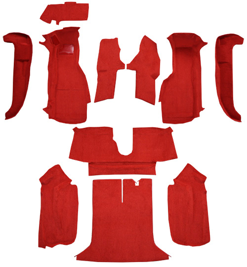 1994-1996 Corvette C4 Carpet Replacement - Truvette - Complete | Fits: Coupe, Complete without Door Panels