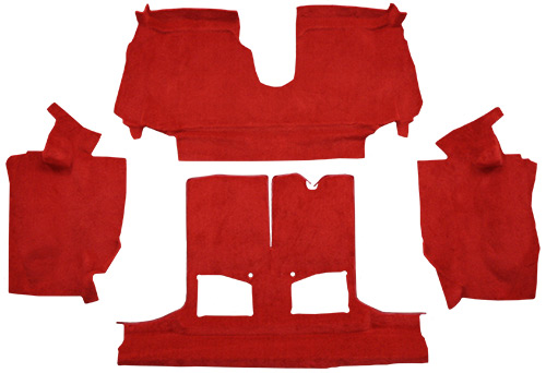 1994-1996 Corvette Carpet Replacement - Cutpile - Mass Back | Fits: Convertible, Rear