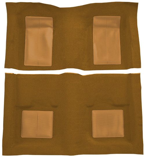1969 Ford Mustang Carpet Replacement - Nylon - Complete | Fits: Fastback, Mach I with 4 Medium Saddle Inserts