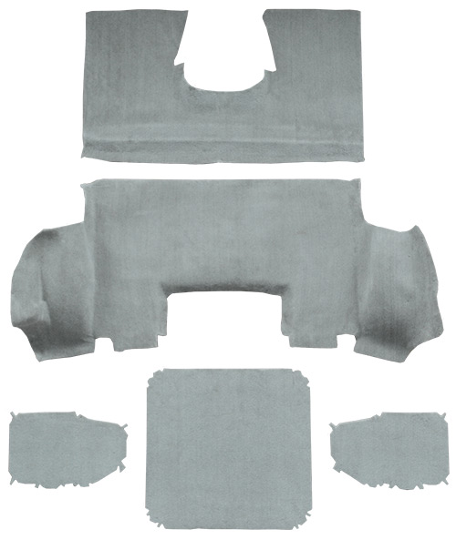 1997-2004 Corvette C5 Carpet Replacement - Cutpile - Rear Area | Fits: Coupe, Rear with Pad