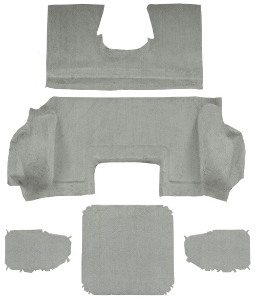 1999-2000 Corvette C5 Carpet Replacement - Cutpile - Mass Back | Fits: Hardtop, Rear