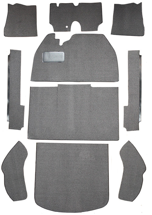 1974-1977 Volkswagen Beetle Carpet Replacement - Cutpile - Complete | Fits: 2DR, Sedan, Flat Front