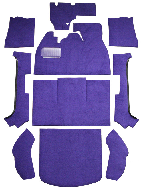 1974-1979 Volkswagen Beetle Carpet Replacement - Cutpile - Complete | Fits: 2DR, Convertible, Slant Front