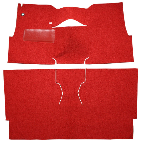 1957 Chevy Bel Air Carpet Replacement - Loop - Complete | Fits: 2DR, Sedan, Bucket Seat