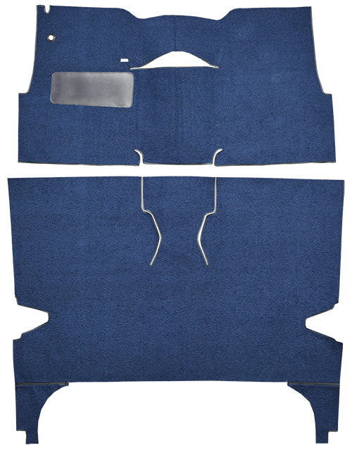 1957 Chevy Bel Air Carpet Replacement - Loop - Complete | Fits: 4DR, Hardtop, Bucket Seat