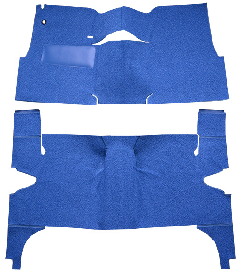 1957 Chevy Bel Air Carpet Replacement - Loop - Complete | Fits: 4DR, Hardtop, Bench Seat