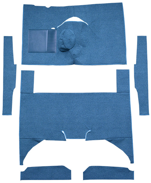 1960-1965 Mercury Comet Carpet Replacement - Loop - Complete | Fits: 4DR, Sedan, 4spd, Bench Seat, 6 Cylinder