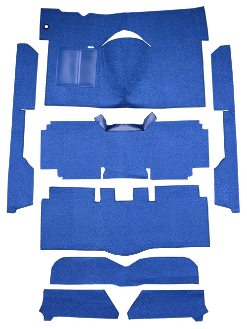 1963-1965 Mercury Comet Carpet Replacement - Loop - Complete | Fits: 2DR, Convertible, Auto, Bucket Seat, Cut & Sewn