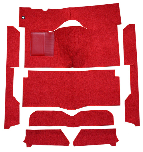 1963-1965 Mercury Comet Carpet Replacement - Loop - Complete | Fits: 2DR, Convertible, Auto, Bench Seat, Cut & Sewn