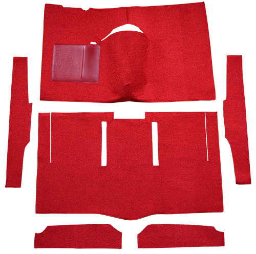 1963-1965 Mercury Comet Carpet Replacement - Loop - Complete | Fits: 2DR, Hardtop, Auto, Bucket Seat, Cut & Sewn
