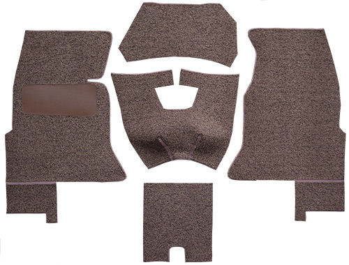 1961-1962 Corvette C1 Carpet Replacement - Loop - Complete | Fits: Complete Foam