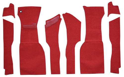 1963 Corvette C2 Carpet Replacement - Loop - Front | Fits: Front No Pad