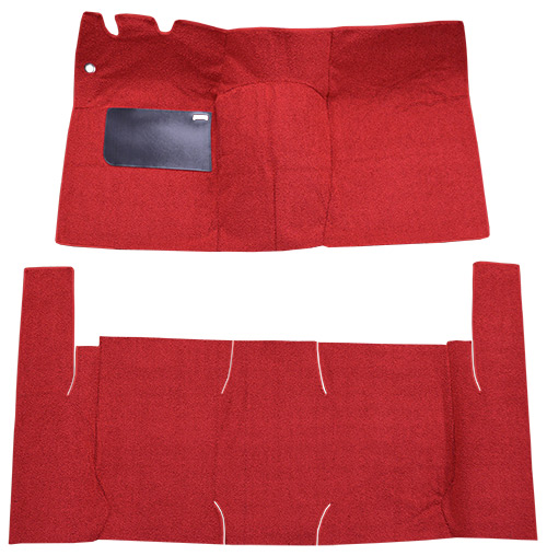 1957 Ford Ranchero Carpet Replacement - Loop - Complete | Fits: Standard Seats, Cut & Sewn