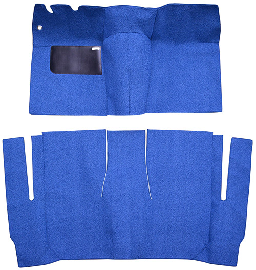 1957 Ford Sunliner Carpet Replacement - Loop - Complete | Fits: 2DR, Convertible, Standard Seats, Cut & Sewn