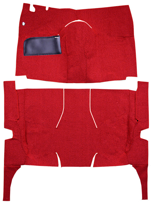 1958 Ford Fairlane Carpet Replacement - Loop - Complete | Fits: 4DR, Hardtop, Standard Seats, Cut & Sewn