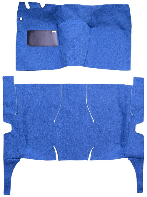 1957 Ford Fairlane Carpet Replacement - Loop - Complete | Fits: 4DR, Sedan, Power Seats, Cut & Sewn