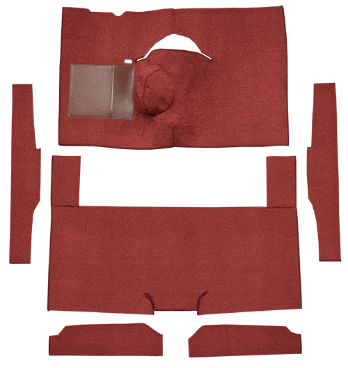 1963-1965 Mercury Comet Carpet Replacement - Loop - Complete | Fits: 2DR, Sedan, 4spd, Bench Seat, 8 Cylinder