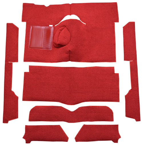 1963-1965 Mercury Comet Carpet Replacement - Loop - Complete | Fits: 2DR, Convertible, 4spd, Bench Seat, 8 Cylinder