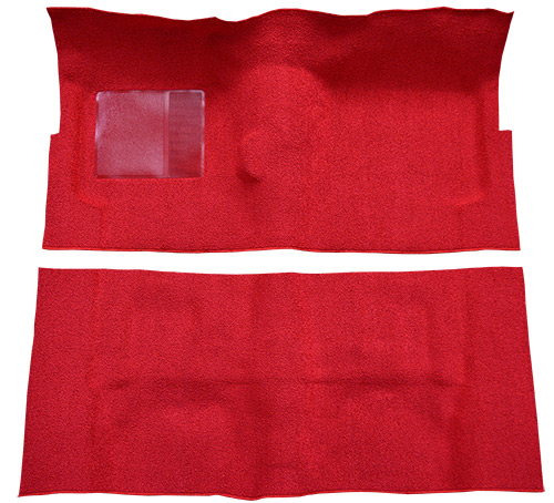 1961 Ford Galaxie Starliner Carpet Replacement - Loop - Complete | Fits: 2DR, Hardtop, 4spd, Foot Wells, Short Rear Molded