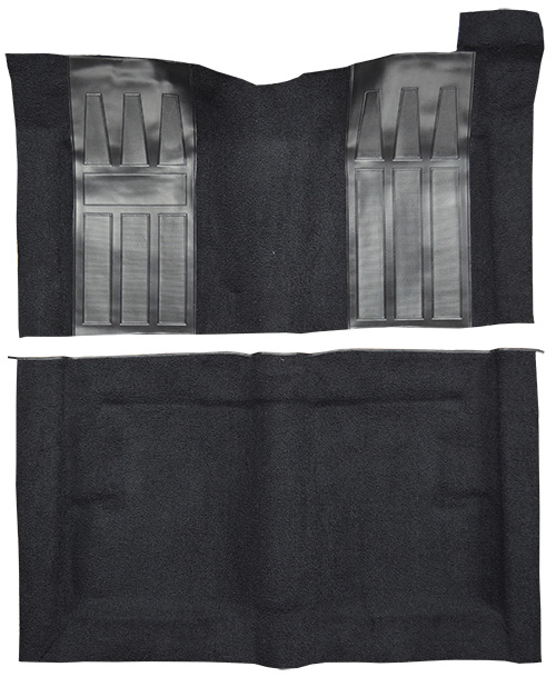1969-1970 Ford Ranchero GT Carpet Replacement - Loop - Complete | Fits: Auto, with 2 Black Inserts