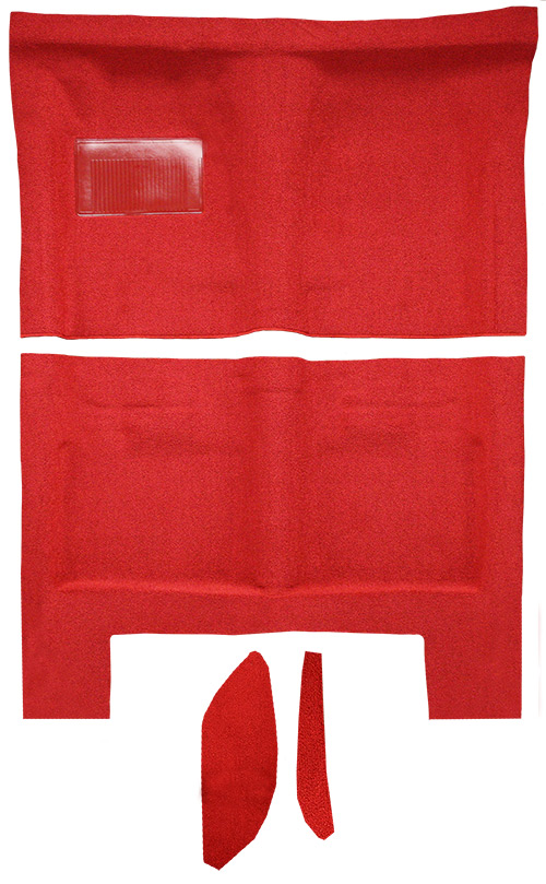 1966-1967 Dodge Charger Carpet Replacement - Loop - Passenger Area | Fits: Auto, with Console Strips