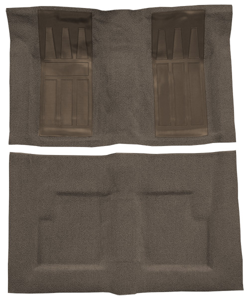 1966-1967 Mercury Cyclone Carpet Replacement - Loop - Complete | Fits: Convertible, Auto, GT with 2 Gray Inserts