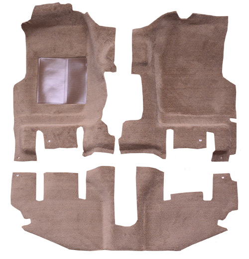1997-2006 Jeep Wrangler Carpet Replacement - TJ - Cutpile - Passenger Area | Fits: Long Console