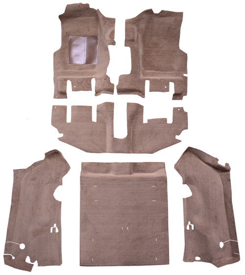 1997-2002 Jeep Wrangler Carpet Replacement - TJ - Cutpile - Complete | Fits: Long Console, w/o Rocker Panels, Complete