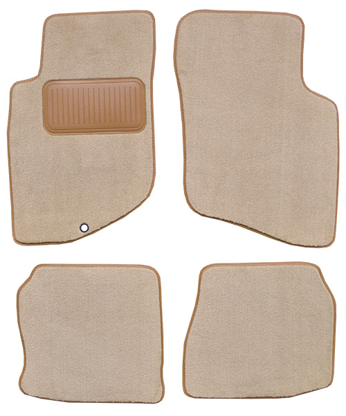1989-1993 Mitsubishi Galant Floor Mats - 4pc - Cutpile | Fits: with Heel Pad
