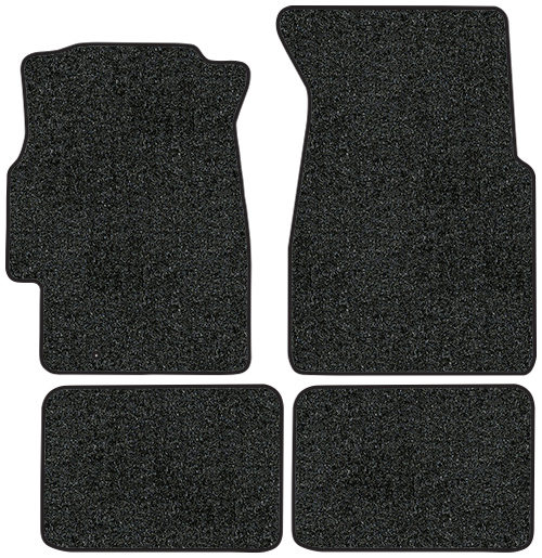 1996-2000 Honda Civic Floor Mats - 4pc - Cutpile | Fits: 4DR, with Surged Edges