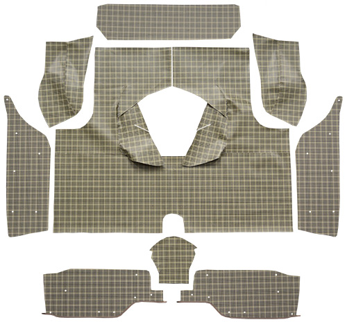1958-1960 Ford Thunderbird Trunk Mat - Fleece | Fits: Hardtop, with Boards