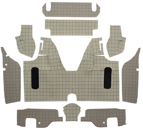 1958-1959 Ford Thunderbird Trunk Mat - Fleece | Fits: Convertible, with Boards