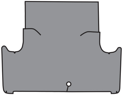 1961-1963 Ford Falcon Trunk Mat - TM Vinyl | Fits: 2DR