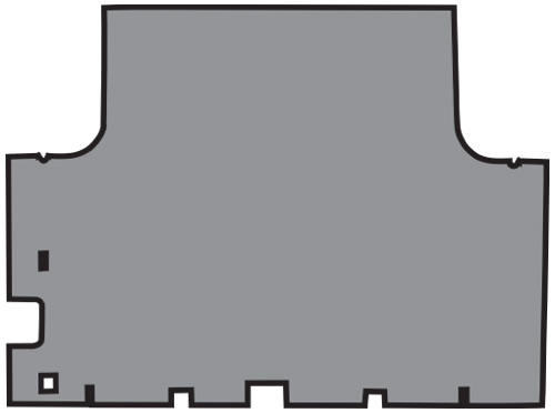 1966-1967 Dodge Coronet Trunk Mat - TM Vinyl | Fits: 2DR, Coupe