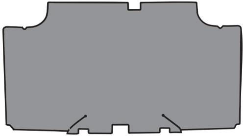 1968-1969 Plymouth Roadrunner Trunk Mat - TM Vinyl | Fits: Convertible